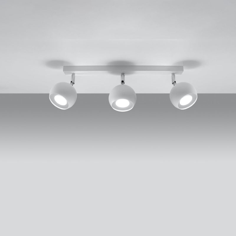 Plafondlamp OCULARE 3 wit