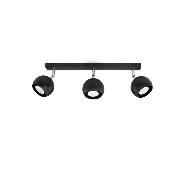 Plafondlamp OCULARE 3 zwart
