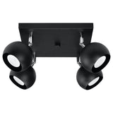 Plafondlamp OCULARE 4 zwart