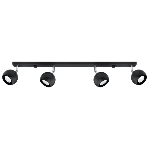 Plafondlamp OCULARE 4L zwart