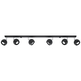 Plafondlamp OCULARE 6L zwart