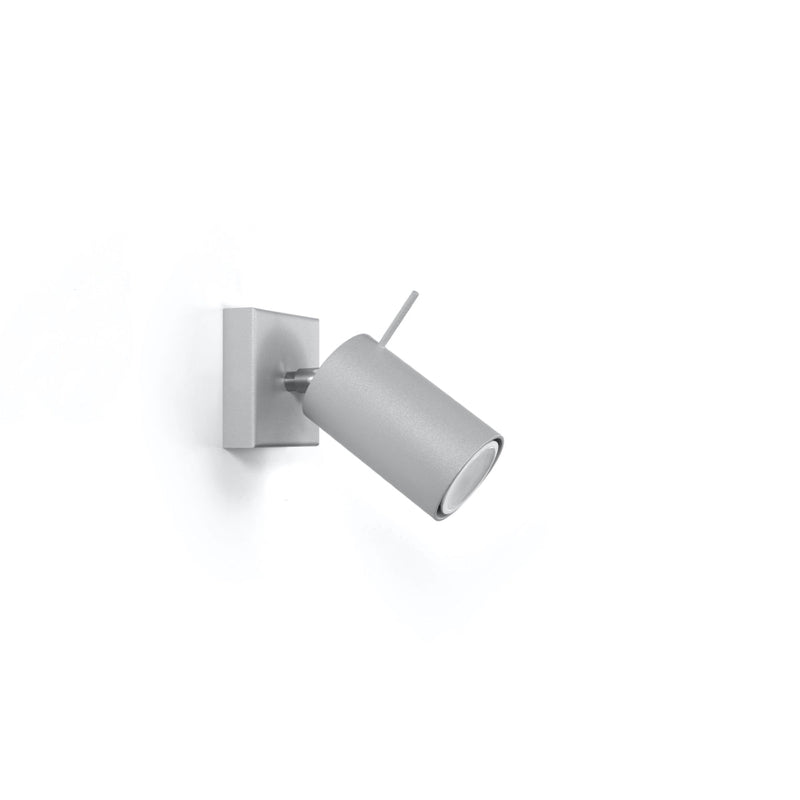 Wandlamp RING 1 grijs
