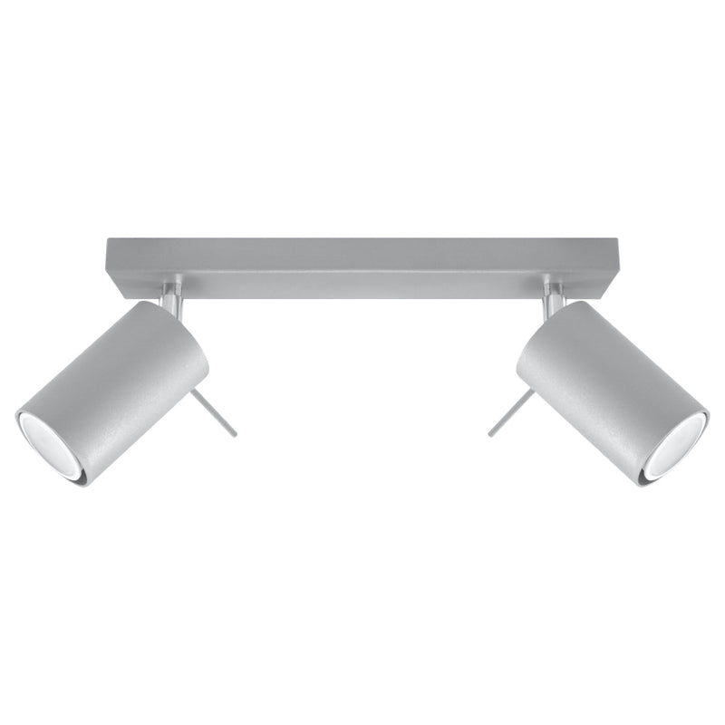 Plafondlamp RING 2 grijs
