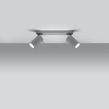 Plafondlamp RING 2 grijs