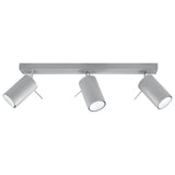 Plafondlamp RING 3 grijs