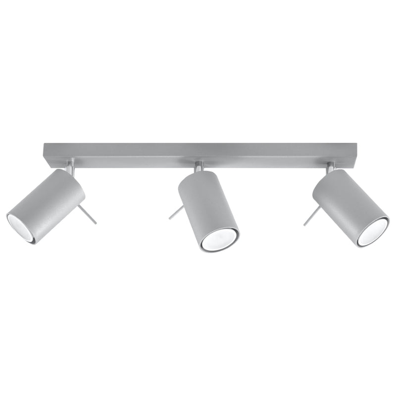 Plafondlamp RING 3 grijs
