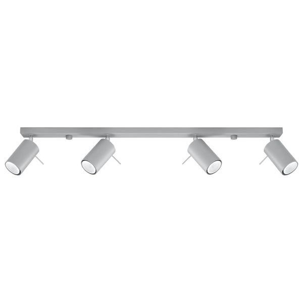 Plafondlamp RING 4L grijs