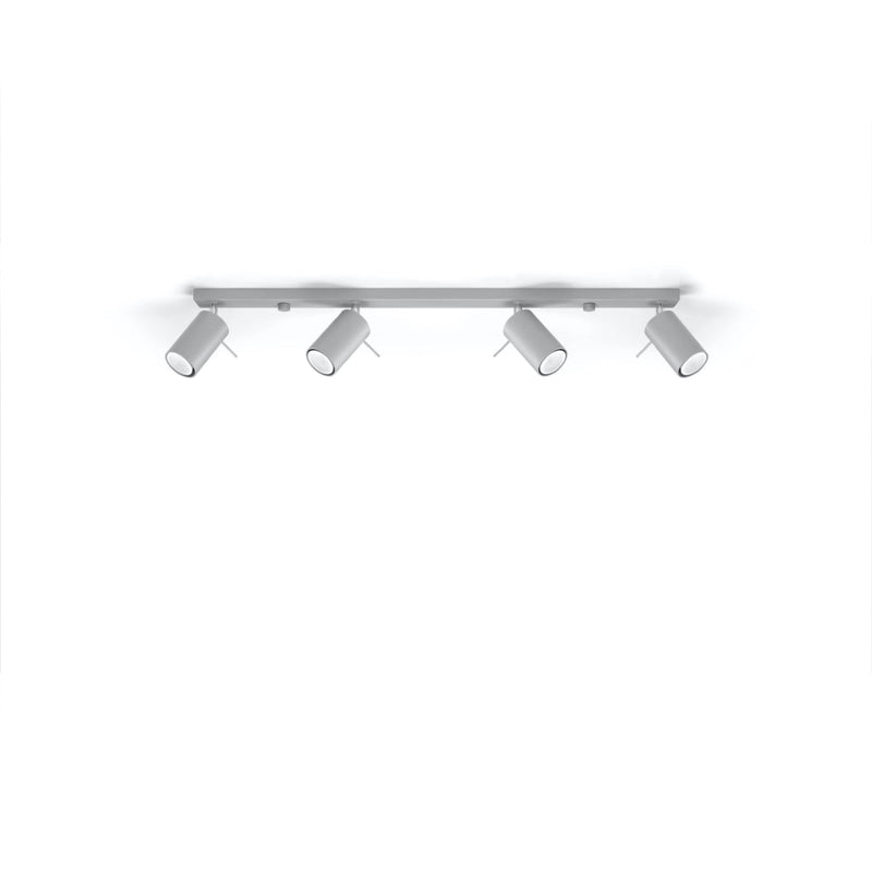 Plafondlamp RING 4L grijs