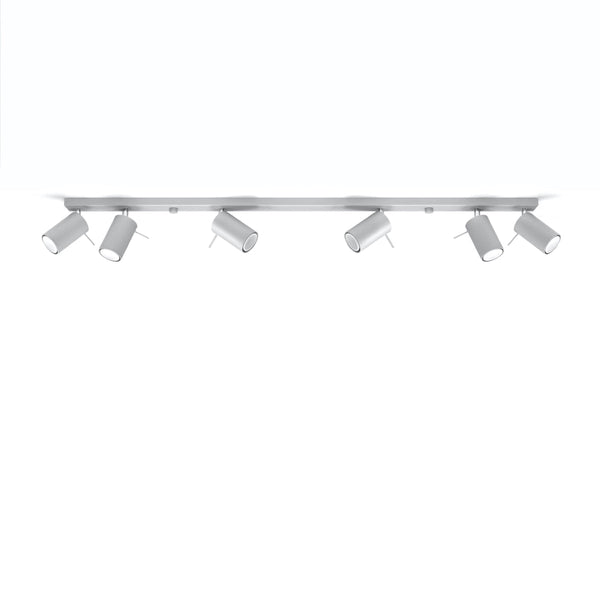 Plafondlamp RING 6L grijs