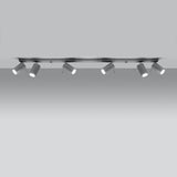 Plafondlamp RING 6L grijs
