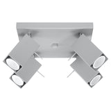 Plafondlamp MERIDA 4 grijs