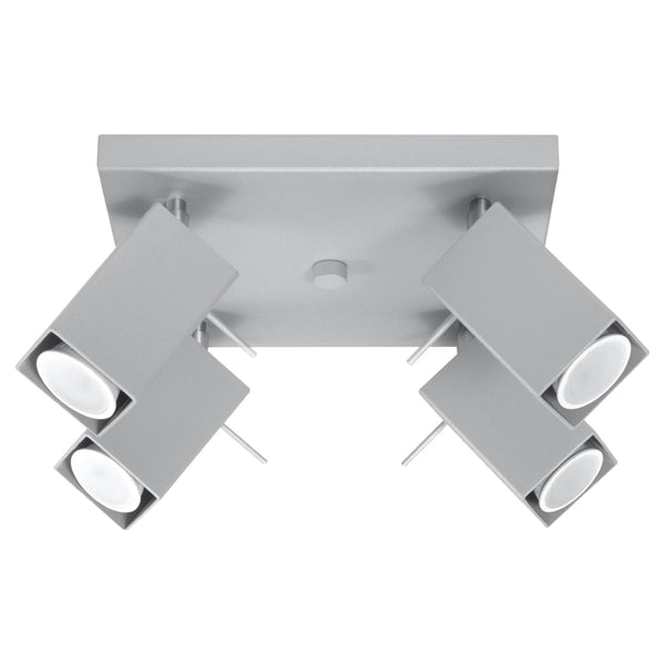Plafondlamp MERIDA 4 grijs