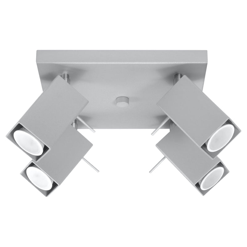 Plafondlamp MERIDA 4 grijs