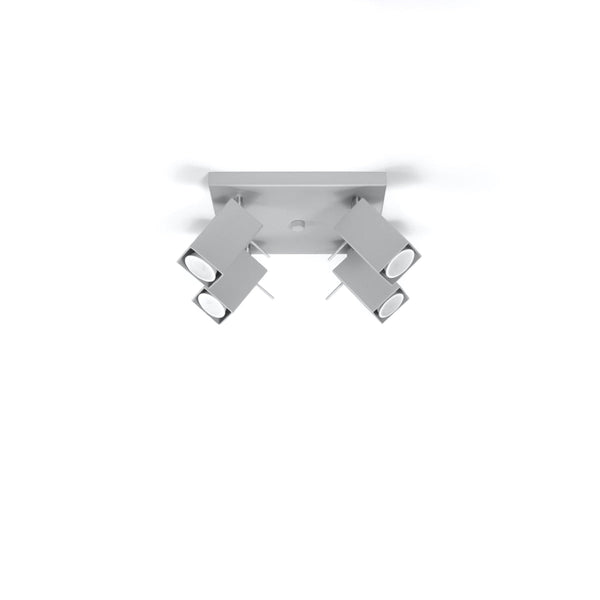 Plafondlamp MERIDA 4 grijs