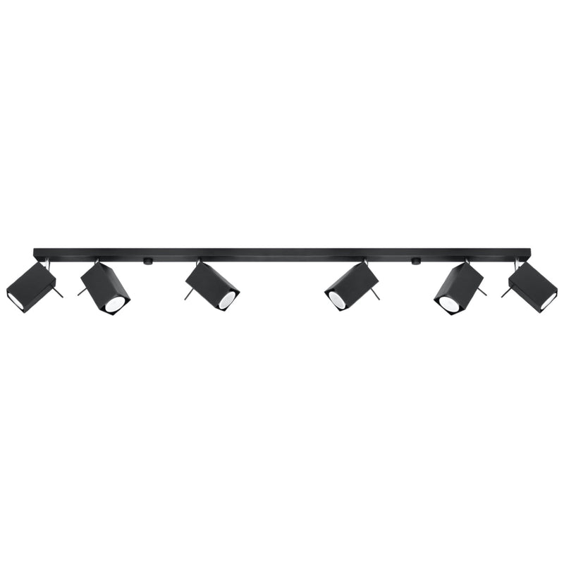 Plafondlamp MERIDA 6L zwart