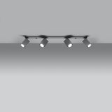 Plafondlamp MERIDA 4L grijs