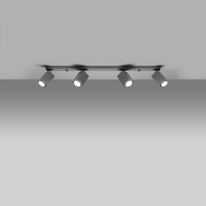 Plafondlamp MERIDA 4L grijs