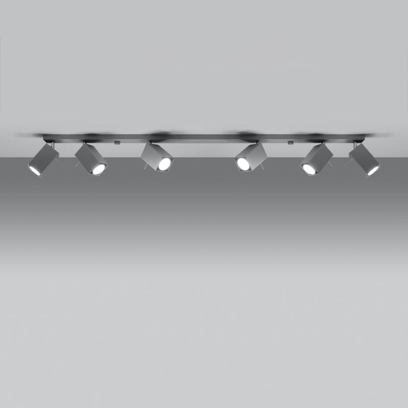 Plafondlamp MERIDA 6L grijs