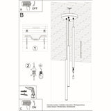 Hanglamp PASTELO 3P wit
