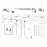 Hanglamp PASTELO 5 wit