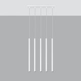 Hanglamp PASTELO 5 wit