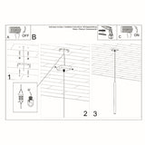 Hanglamp PASTELO 1 zwart