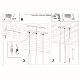 Hanglamp PASTELO 3 zwart