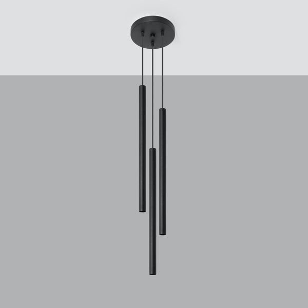 Hanglamp PASTELO 3P zwart