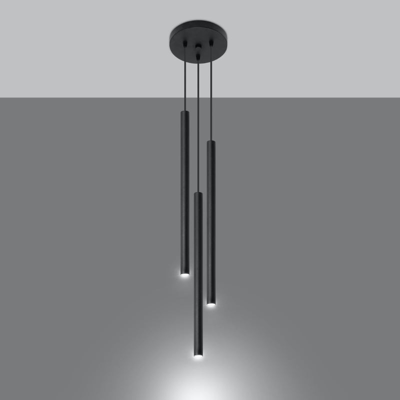 Hanglamp PASTELO 3P zwart