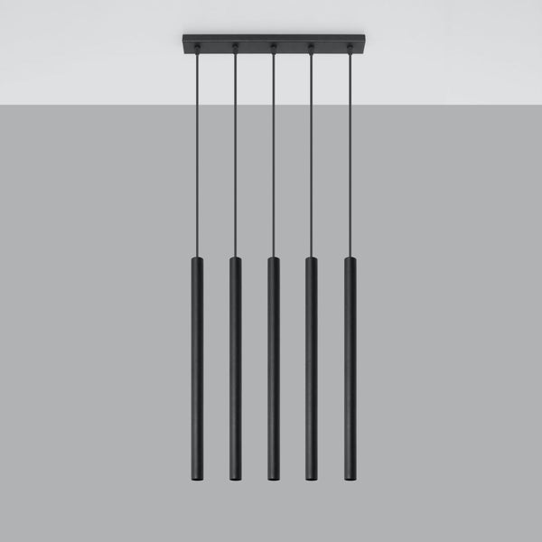 Hanglamp PASTELO 5 zwart