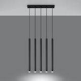 Hanglamp PASTELO 5 zwart