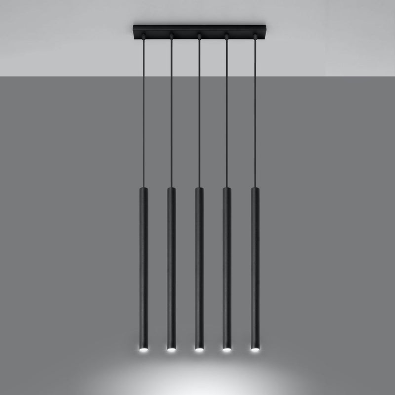 Hanglamp PASTELO 5 zwart
