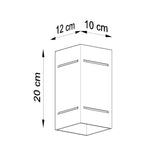 Wandlamp BLOCCO wit