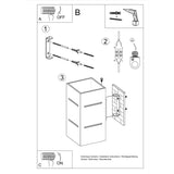 Wandlamp BLOCCO wit