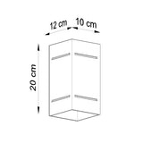 Wandlamp BLOCCO zwart