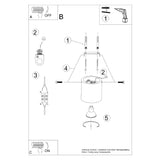 Plafondlamp ORBIS beton