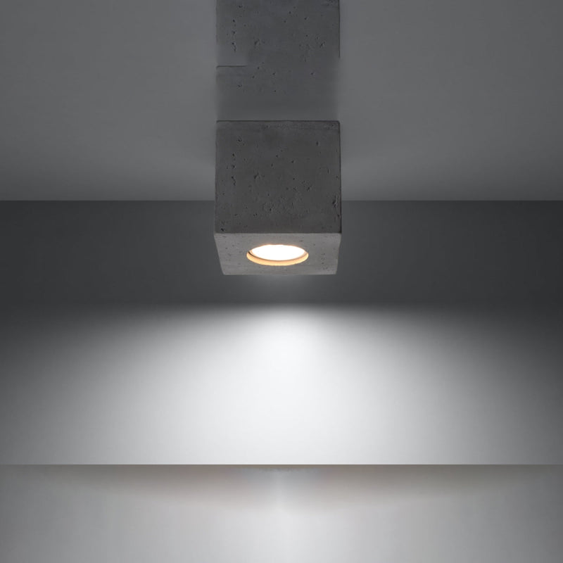 Plafondlamp QUAD beton