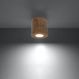 Plafondlamp ORBIS naturel hout