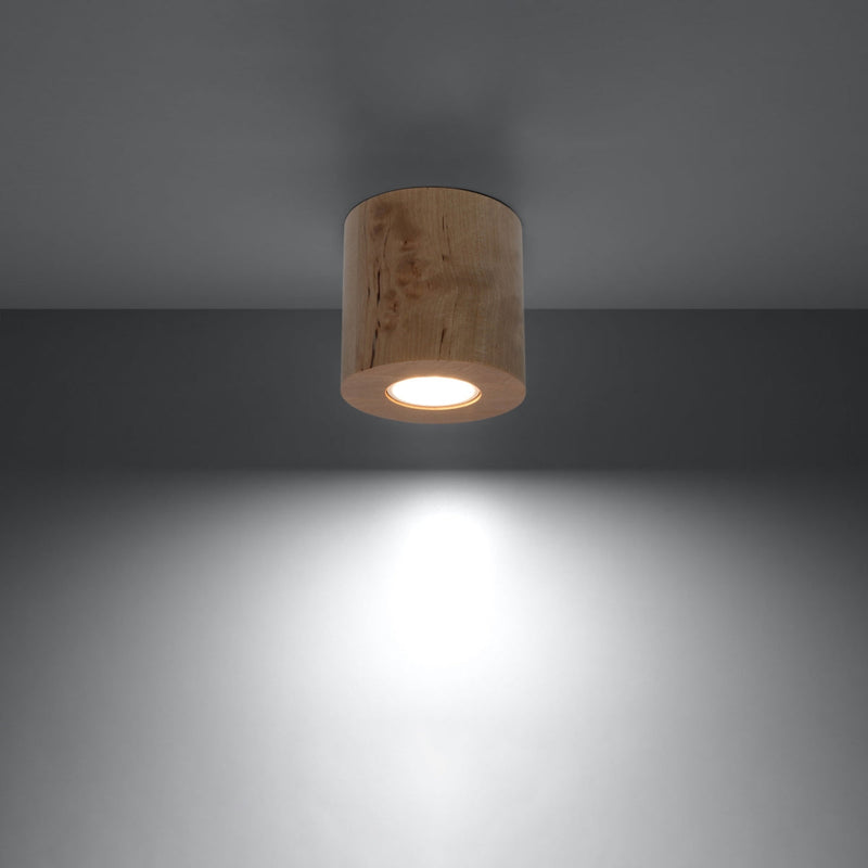 Plafondlamp ORBIS naturel hout