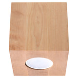 Plafondlamp QUAD naturel hout