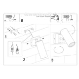 Wandlamp DIREZIONE wit