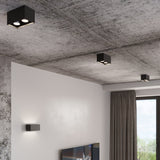 Wandlamp QUAD MAXI grijs