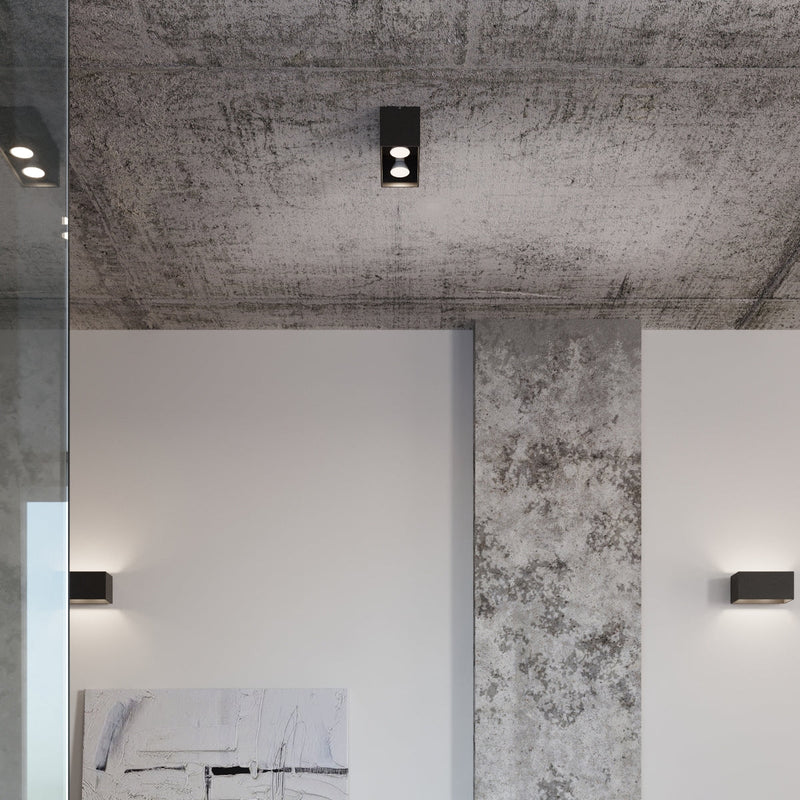 Wandlamp QUAD MAXI grijs