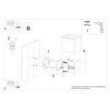 Wandlamp LUCA zwart LED IP54