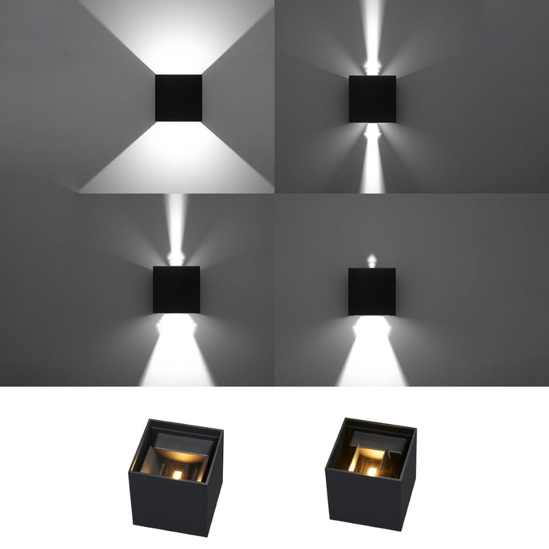 Wandlamp LUCA zwart LED IP54