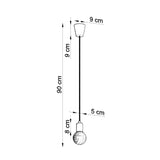 Hanglamp DIEGO 1 wit
