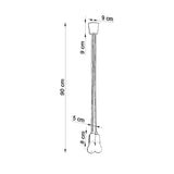 Hanglamp DIEGO 3 wit