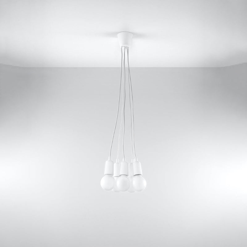 Hanglamp DIEGO 5 wit