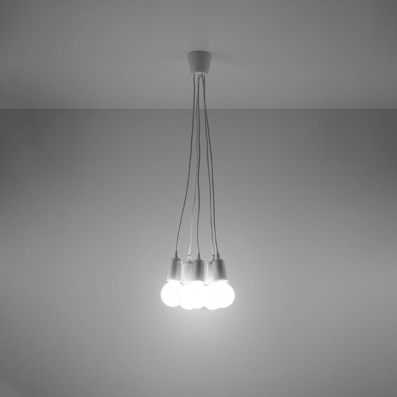 Hanglamp DIEGO 5 wit