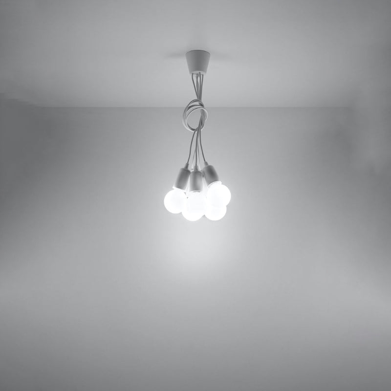 Hanglamp DIEGO 5 wit